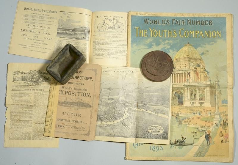 Appraisal: World Fair items inc New Orleans Map st item Visitor's