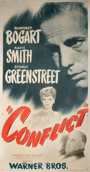 Appraisal: Conflict Warner Bros three-sheet condition A linen-backed featuring strong image