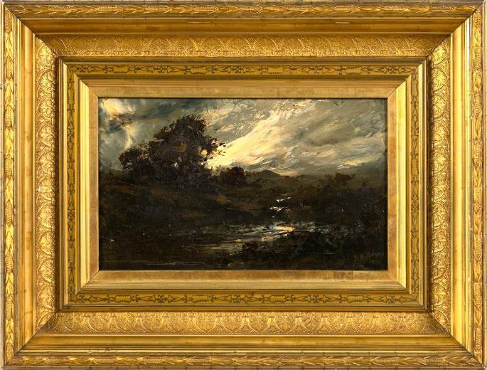 Appraisal: William Hamilton Gibson American - Mountainous Landscape with River and