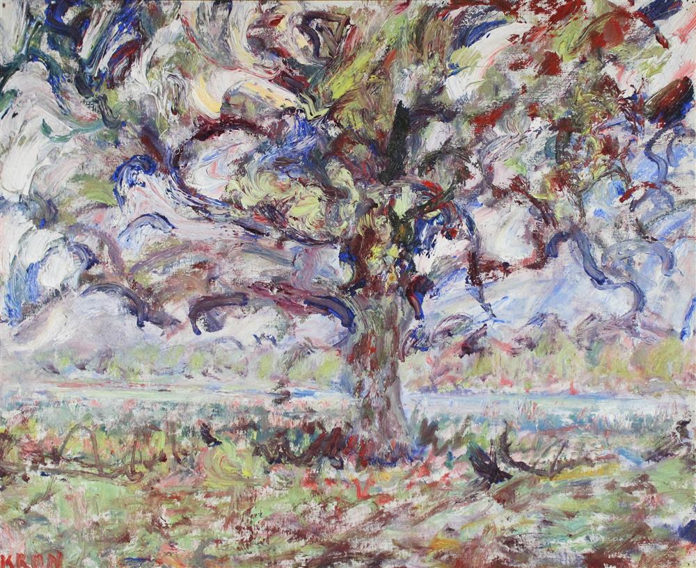 Appraisal: PAUL KRON FRENCH - L'ARBRE Oil on canvas x in