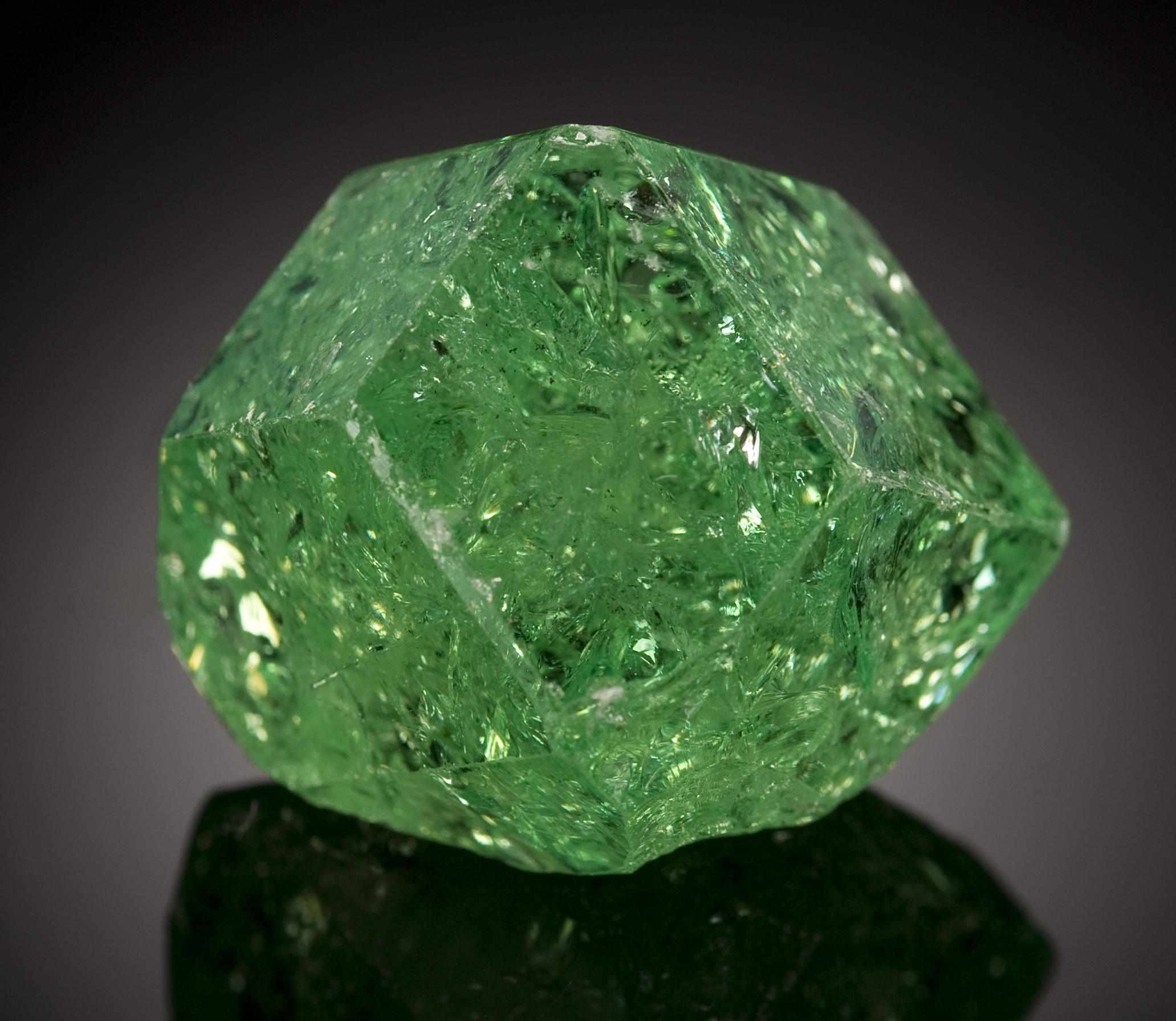 Appraisal: Tsavorite Garnet Merelani Mine Arusha Tanzania A large and gemmy