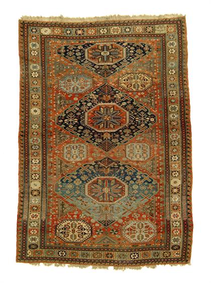 Appraisal: Soumac carpet east caucasus circa late th century Inscribed and