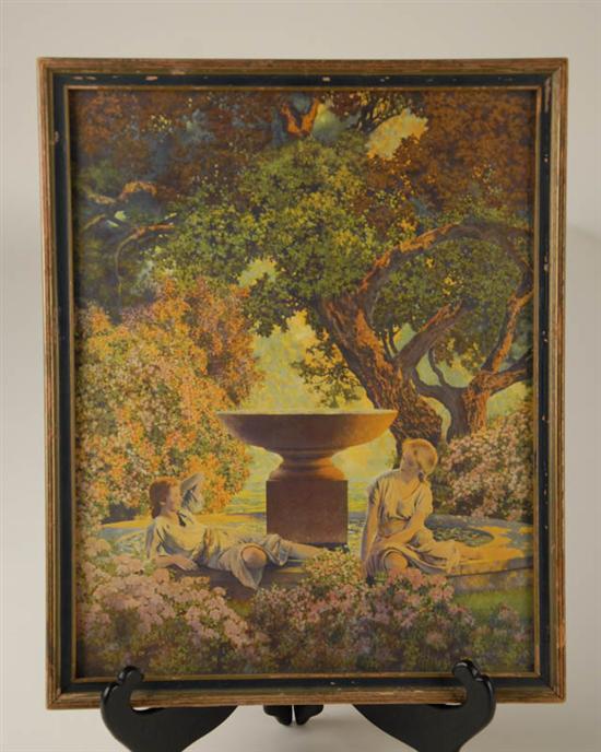 Appraisal: Maxfield Parrish Print Reveries framed Reinthal Newman label x