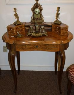 Appraisal: French style Art Nouveau marquetry lady's desk w x h