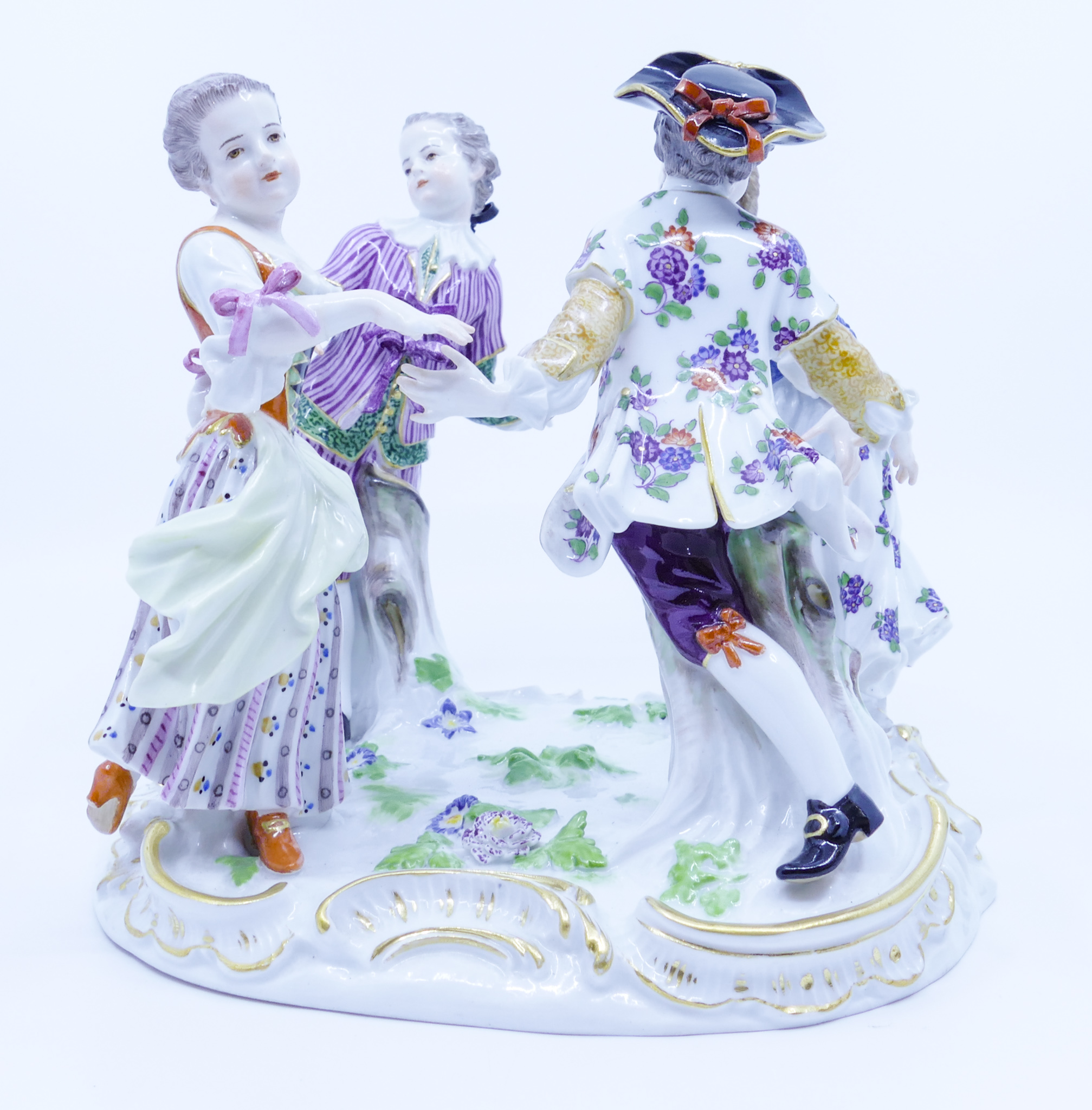 Appraisal: Fine Meissen ''Ring Around the Rosie'' Porcelain Figure Group ''x