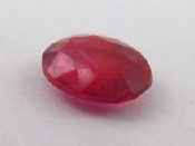 Appraisal: A loose polished oval ruby with E G L certificate