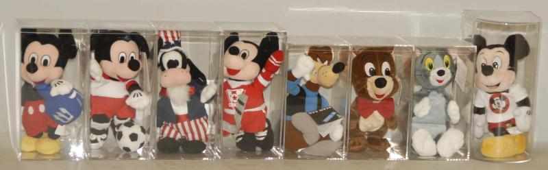 Appraisal: Lot of Disney Plush Characters in Cases Condition Excellent Size