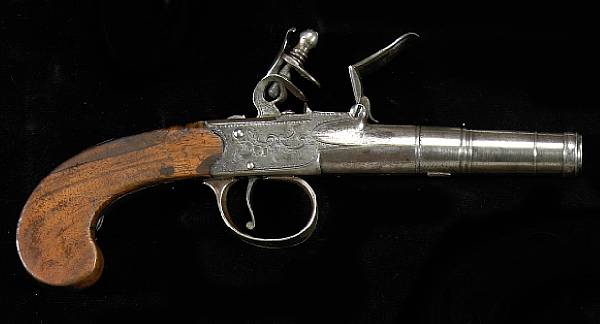 Appraisal: An English flintlock screwbarrel pistol by Ketland amp Companylate th