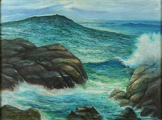 Appraisal: Painting Paul Dougherty Paul Dougherty American - Rising Tide Carmel