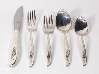 Appraisal: American Wallace sterling silver flatware service for eight in the