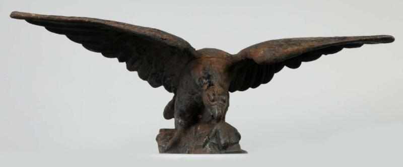 Appraisal: Cast Iron Architectural Eagle with Spread Wings Description Circa to