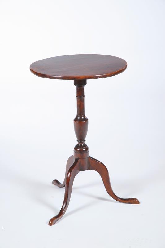 Appraisal: CHIPPENDALE CANDLESTAND Probably New England late th-early th century maple