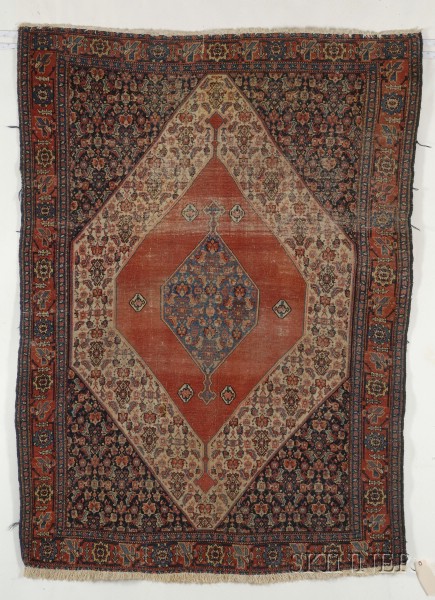 Appraisal: Senneh Rug Northwest Persia second half th century small areas