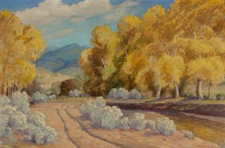 Appraisal: Sheldon Parsons ''Autumn In New Mexico'' signed lower right Sheldon