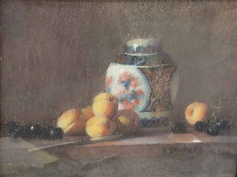 Appraisal: Ruth Stecher Signed Pastel Still Life Signed lr rt and