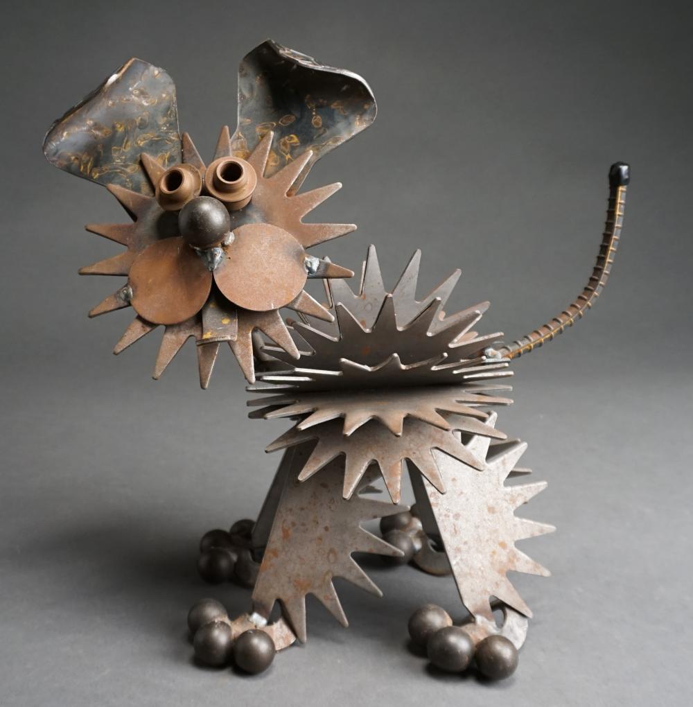 Appraisal: Modern Welded Iron Figure of Dog H in cm