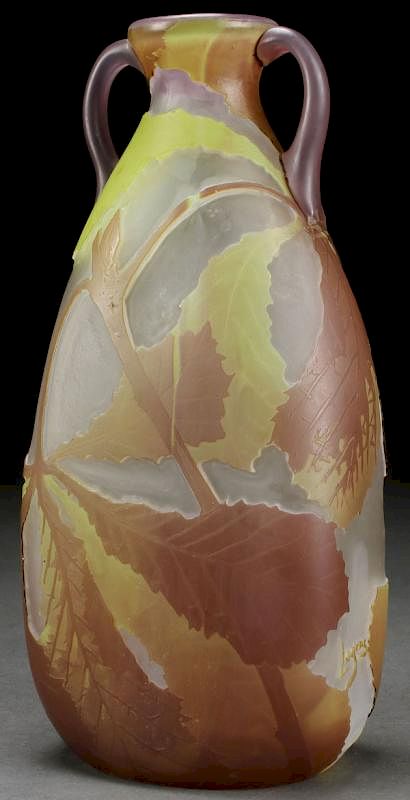 Appraisal: A LEGRAS FRENCH CAMEO ART GLASS VASE CIRCA A LEGRAS