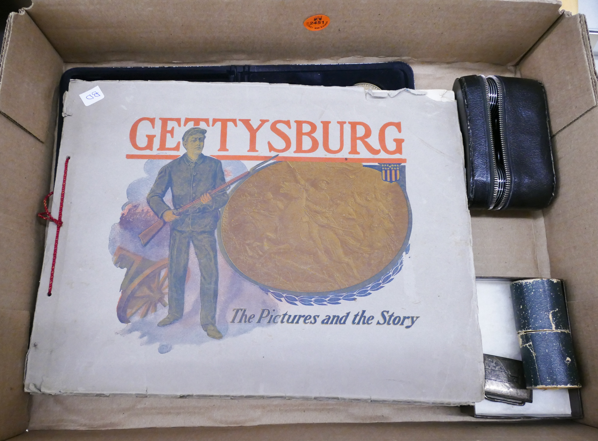 Appraisal: Box Gettysburg Souvenir Book Etc