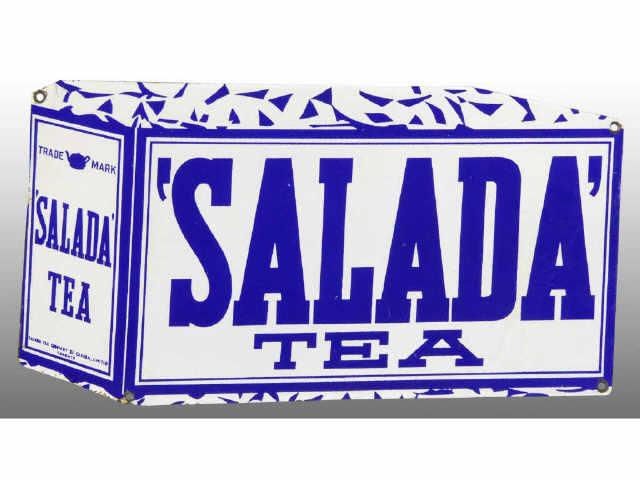 Appraisal: Lot of Assorted Porcelain Salada Tea Signs Description Light soiling