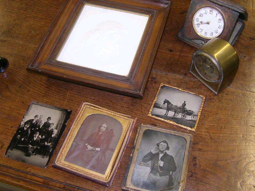 Appraisal: Framed plaster plaque decorated in low relief with a bust