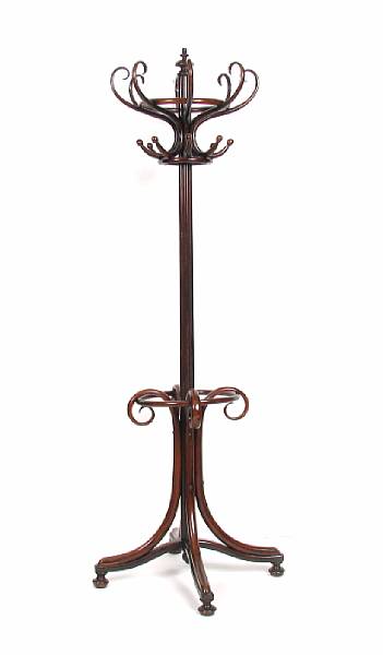 Appraisal: A bentwood coat rack height ft in diameter in