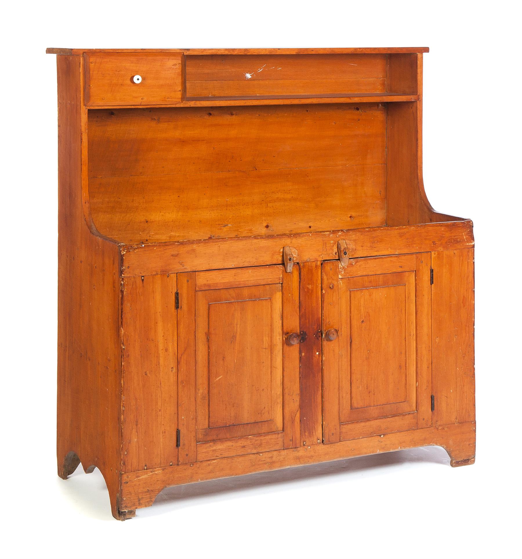 Appraisal: HUTCH BACK DRY SINK American th quarter- th century poplar