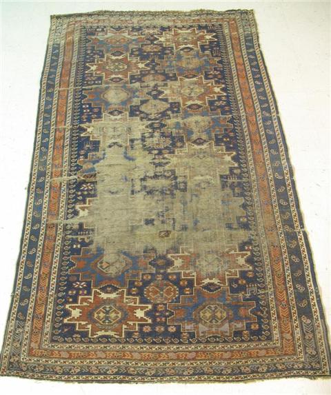 Appraisal: ORIENTAL NAVY GROUND RUG X in Provenance Estate of Frances