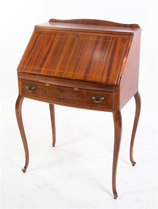 Appraisal: Sale Lot A Slant Front Writing Desk Height inches -