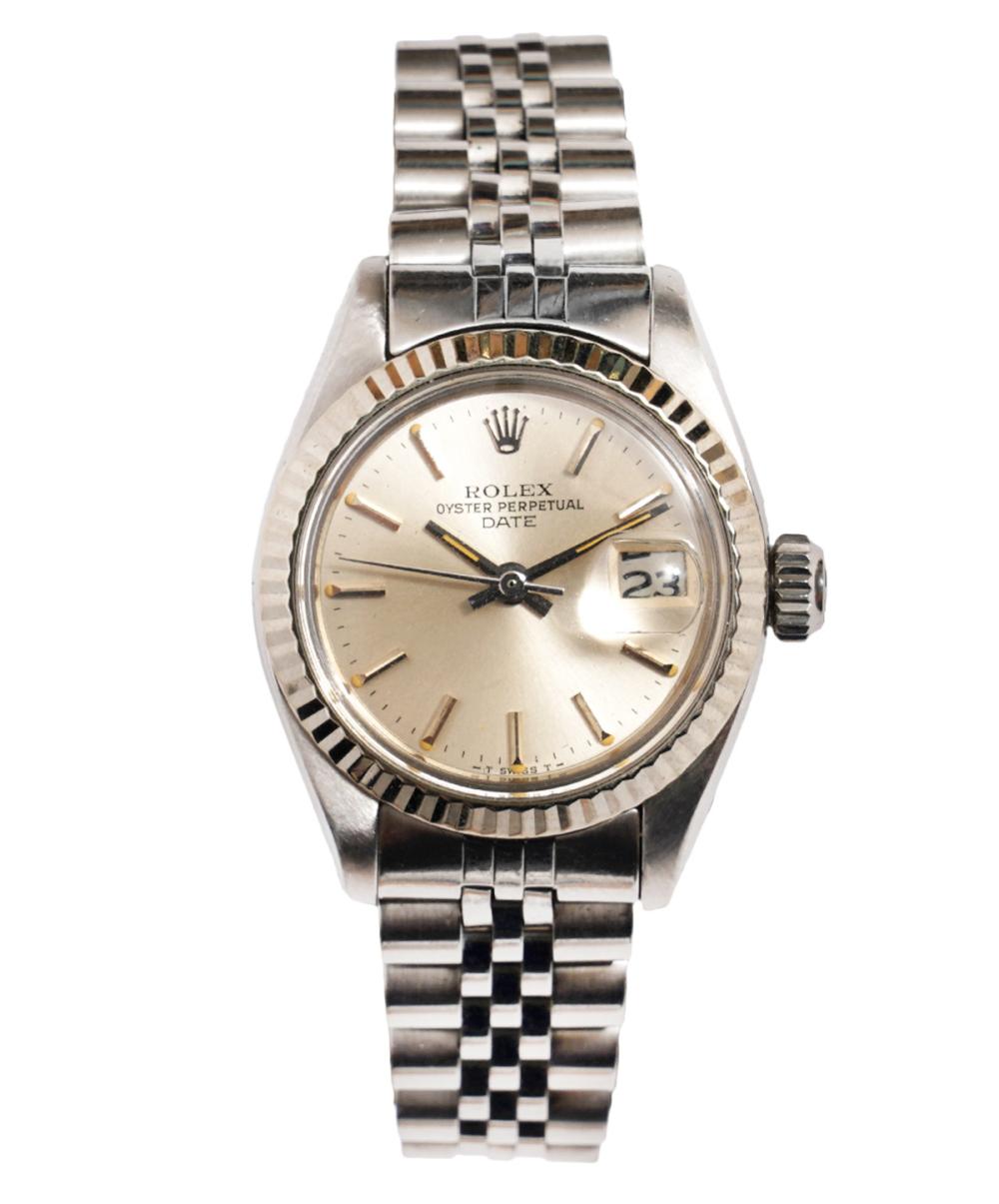 Appraisal: ROLEX LADY'S STAINLESS STEEL DATE WATCHRolex lady's date model wristwatch