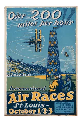 Appraisal: CARL WALTER DATES UNKNOWN INTERNATIONAL AIR RACES x inches x