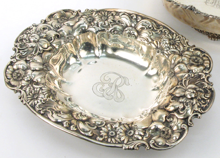 Appraisal: A WHITING STERLING SILVER ORNATE BOWL by the Whiting Division