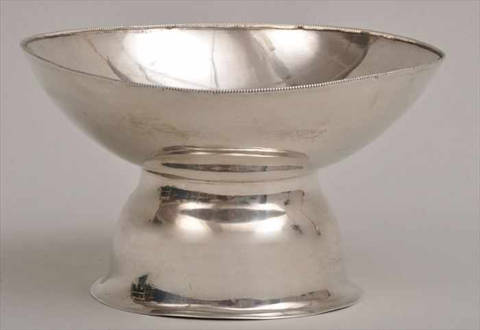 Appraisal: JOSEF HOFFMANN FOR THE WIENER WERKSTATTE SILVER BOWL Stamped with