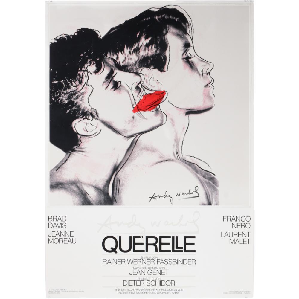 Appraisal: ANDY WARHOL AMERICAN - QUERELLE OFFSET LITHOGRAPHIC MOVIE POSTER A