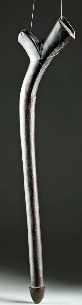 Appraisal: th C Fijian Kiakavo Wood War Club Snake Form Oceania