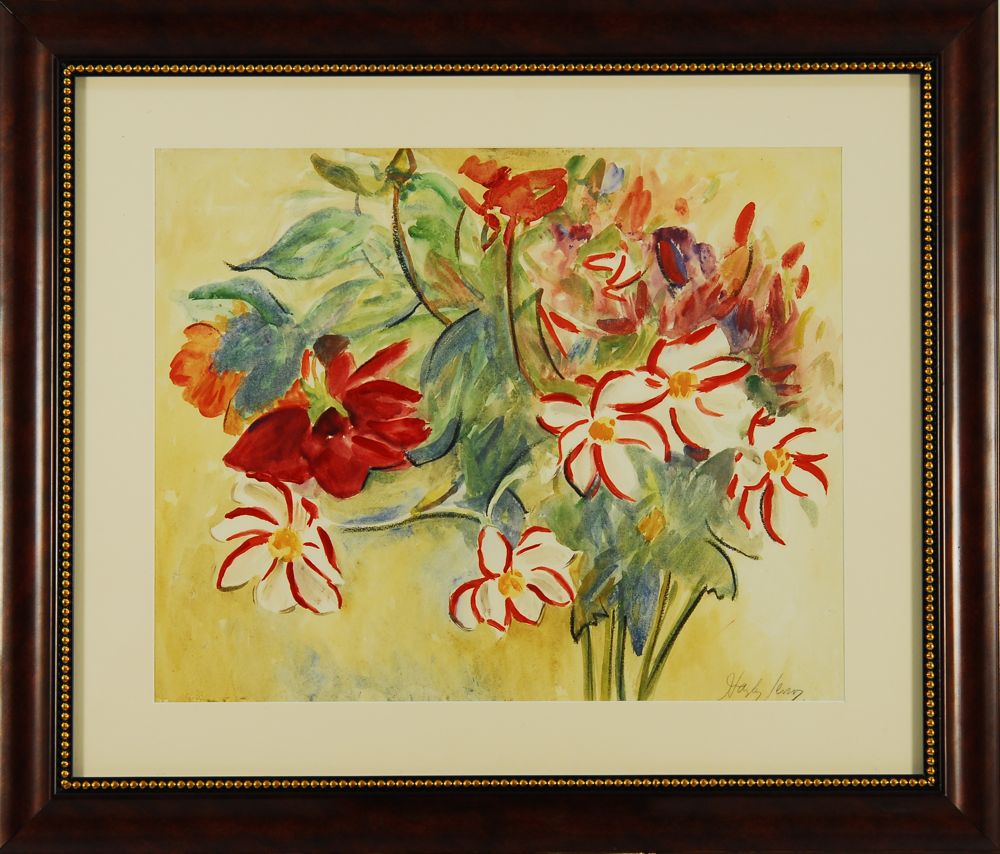 Appraisal: HAYLEY LEVERAmerican - Bouquet of Flowers Signed in pencil lower