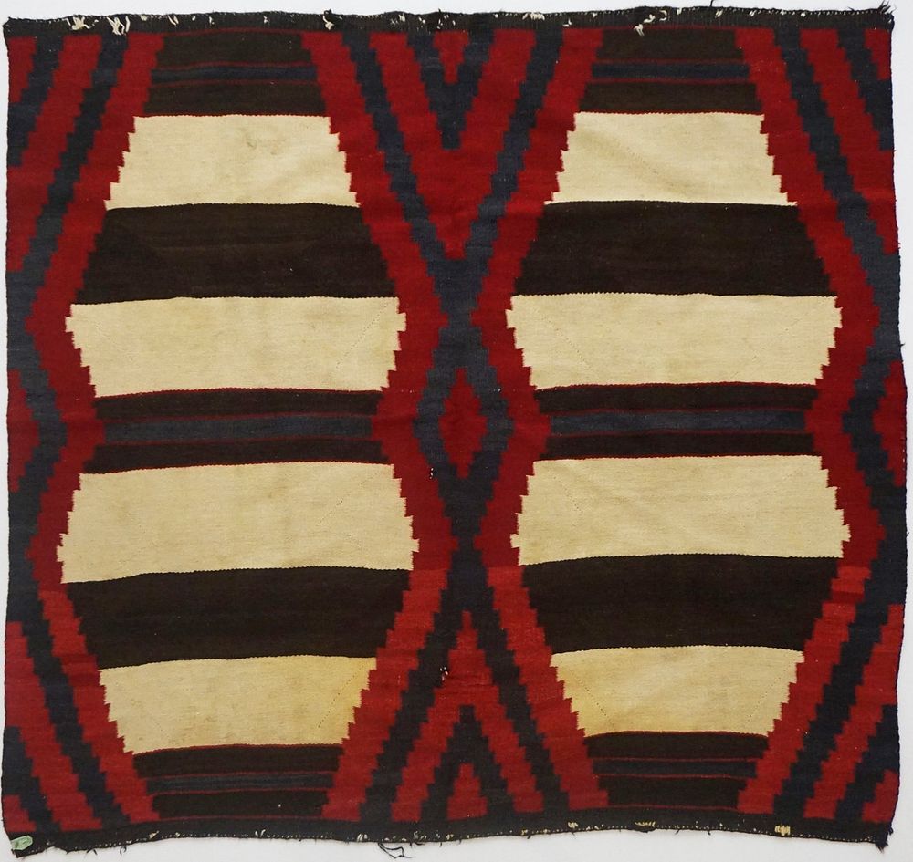 Appraisal: Navajo Third Phase Chief's Blanket Weaving Rug Navajo third phase