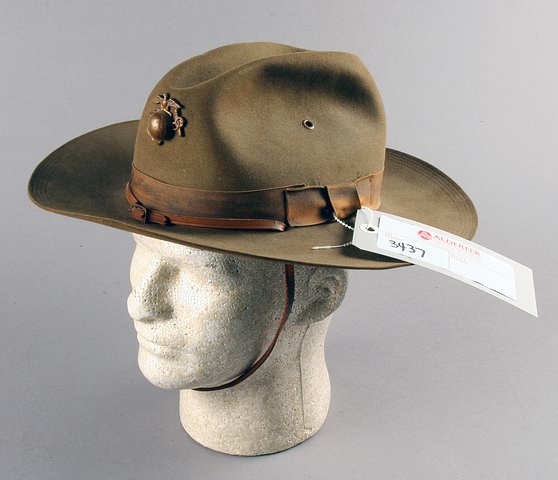 Appraisal: US Marine Corp Montana Peak Hat molded in campaign hat