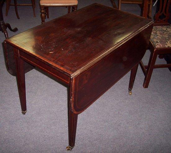 Appraisal: An early th Century mahogany Pembroke table fitted a single