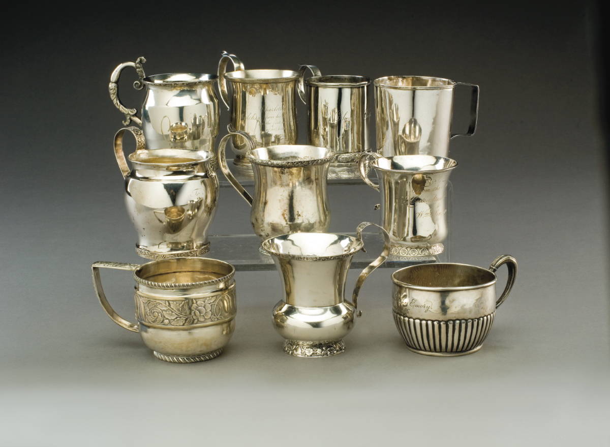 Appraisal: EIGHT NEW YORK NEW YORK SILVER CHILDREN'S CUPS G BOYCE