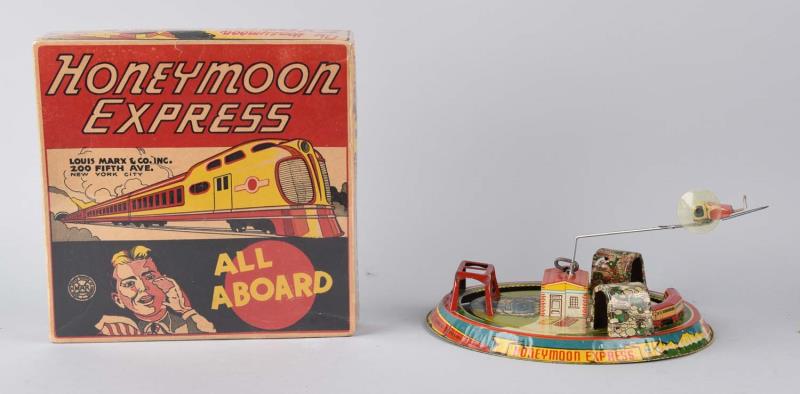 Appraisal: Marx Honeymoon Express Toy With Box This Honeymoon Express toy