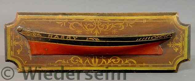 Appraisal: Half-hull model of the ship Harry late th c with