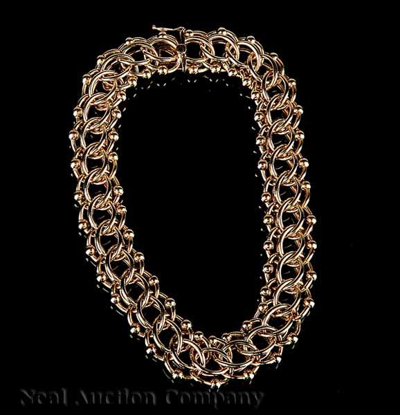 Appraisal: A Tiffany Co kt Yellow Gold Choker of ornate interlaced