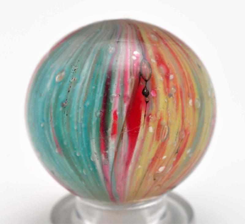 Appraisal: -Paneled Onionskin Marble with Mica Description Nice bright colors with