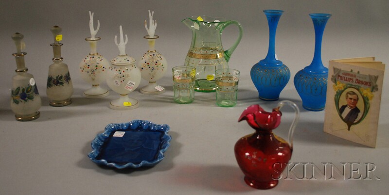 Appraisal: Eleven Pieces of Late Victorian Art Glass a Phillips Brooks