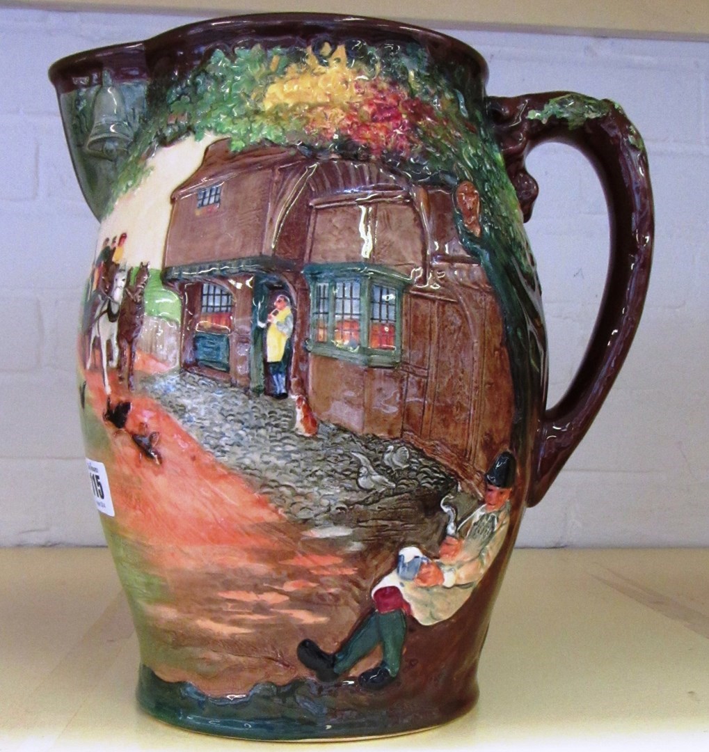 Appraisal: A Royal Doulton jug 'The Regency Coach' limited edition cm