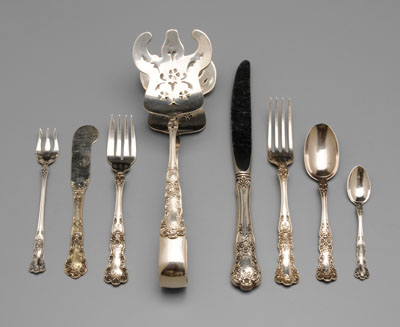 Appraisal: Gorham Buttercup Sterling Flatware th century pieces no monograms oz