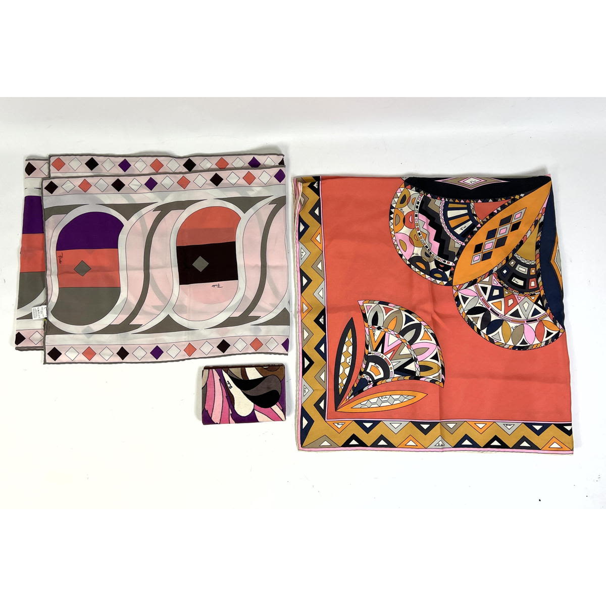 Appraisal: pc Pucci Lot Emilio Pucci Scarves and an Emilio Pucci