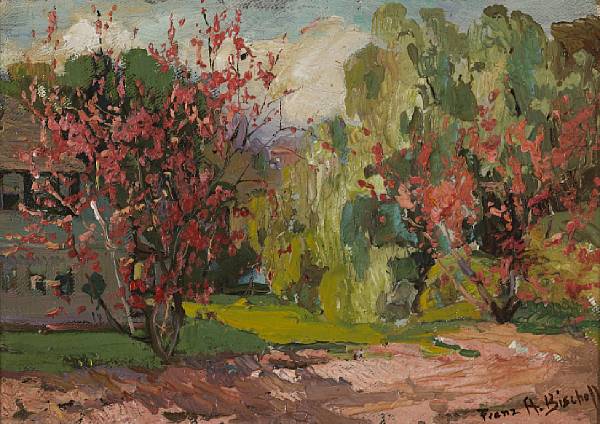 Appraisal: n a Franz Arthur Bischoff American - Blooming Trees signed