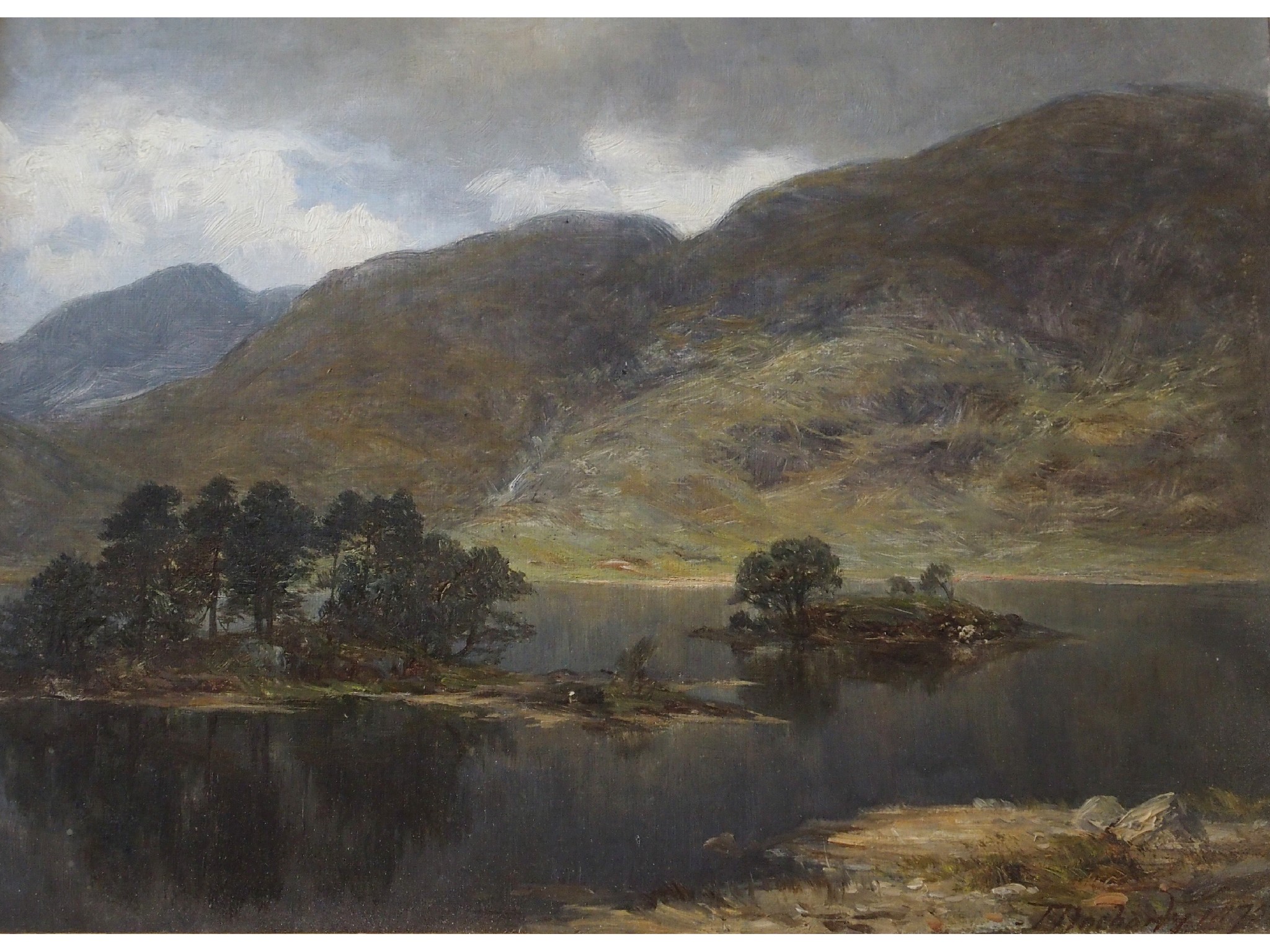 Appraisal: JAMES DOCHARTY ARSA Scottish - OVER THE LOCH TO THE