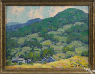 Appraisal: John W Bentley American - oil on board landscape titled